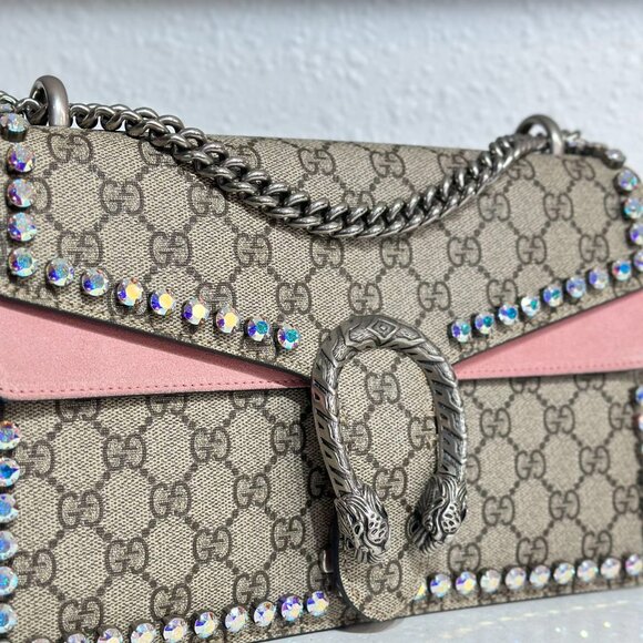 Gucci GG Logo Supreme Medium Dionysus Shoulder Bag - Picture 7 of 9